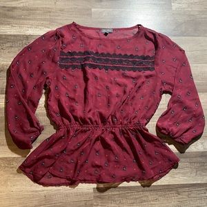 Lily Rose Red Top